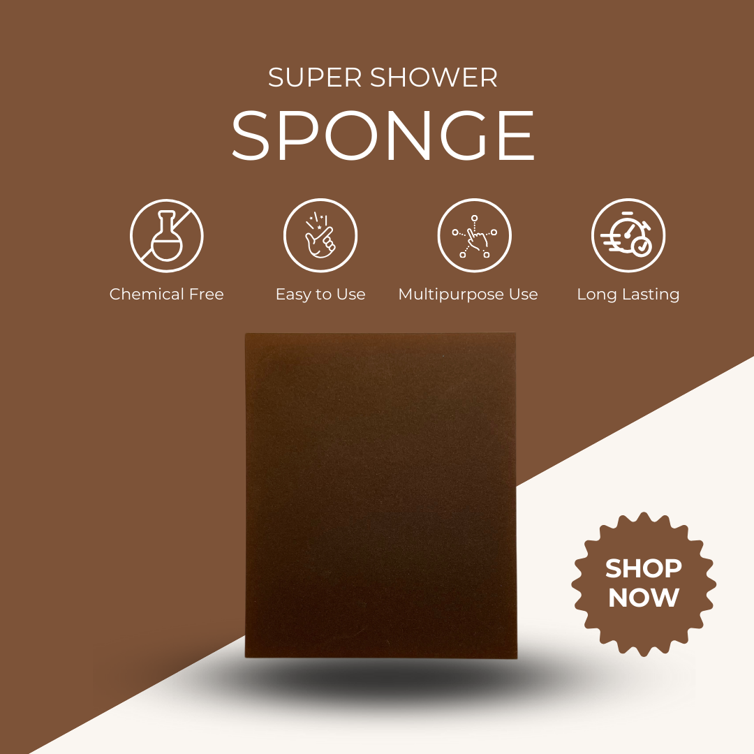 Super Shower Sponge - Chemical Free Screen Cleaner